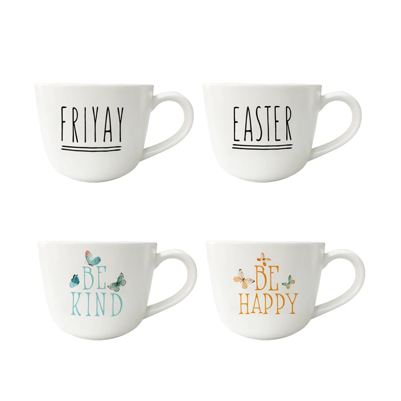 Ensemble de tasses avec citation chauffante