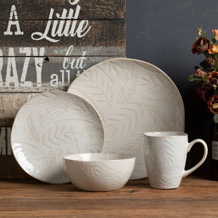 Wheat Ear Embossing Series Simple Tableware Set