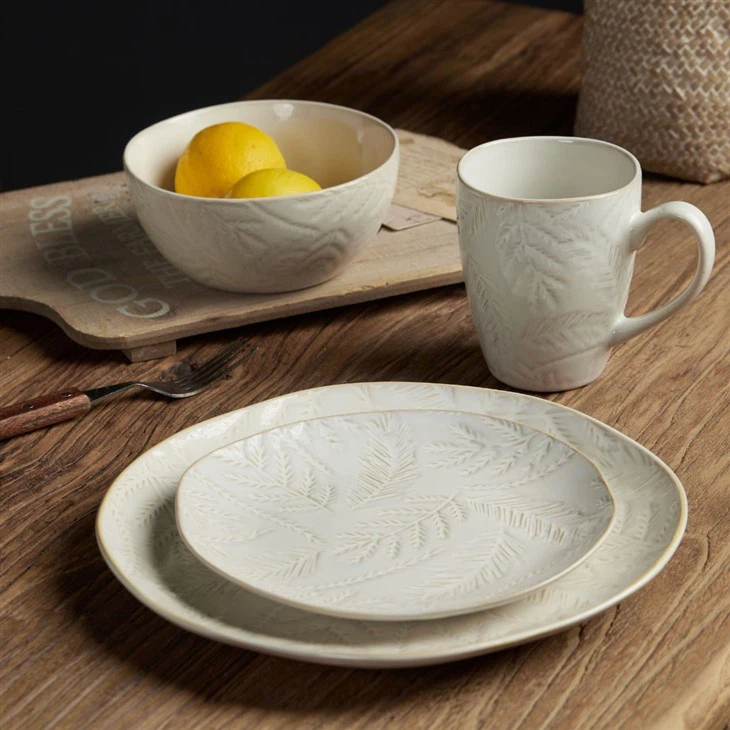 Wheat Ear Embossing Series Simple Tableware Set