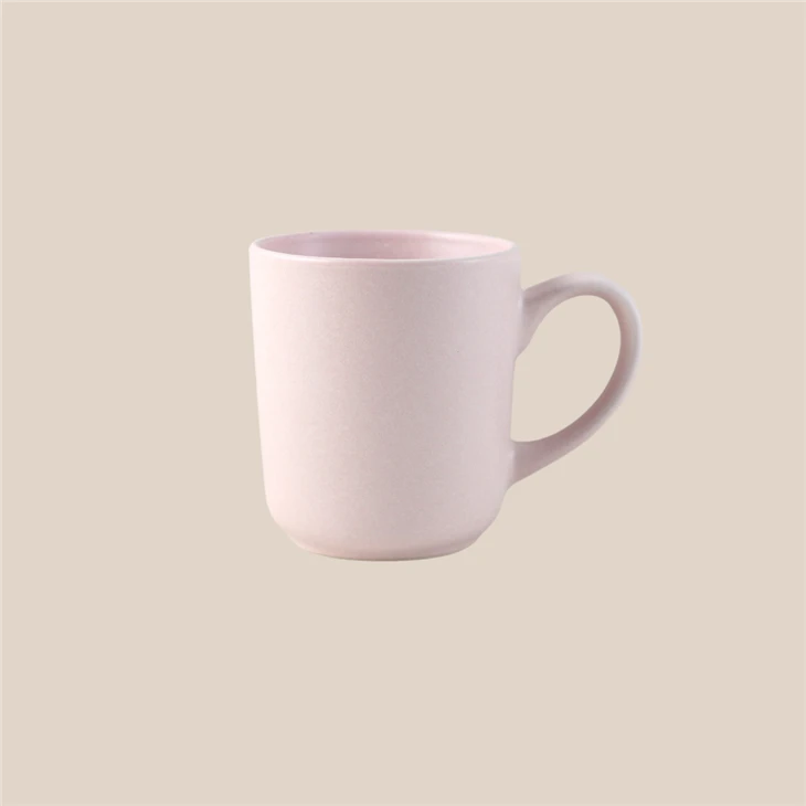Gelato Series Coffee Mug-Sakura Pink, Silvery Gray