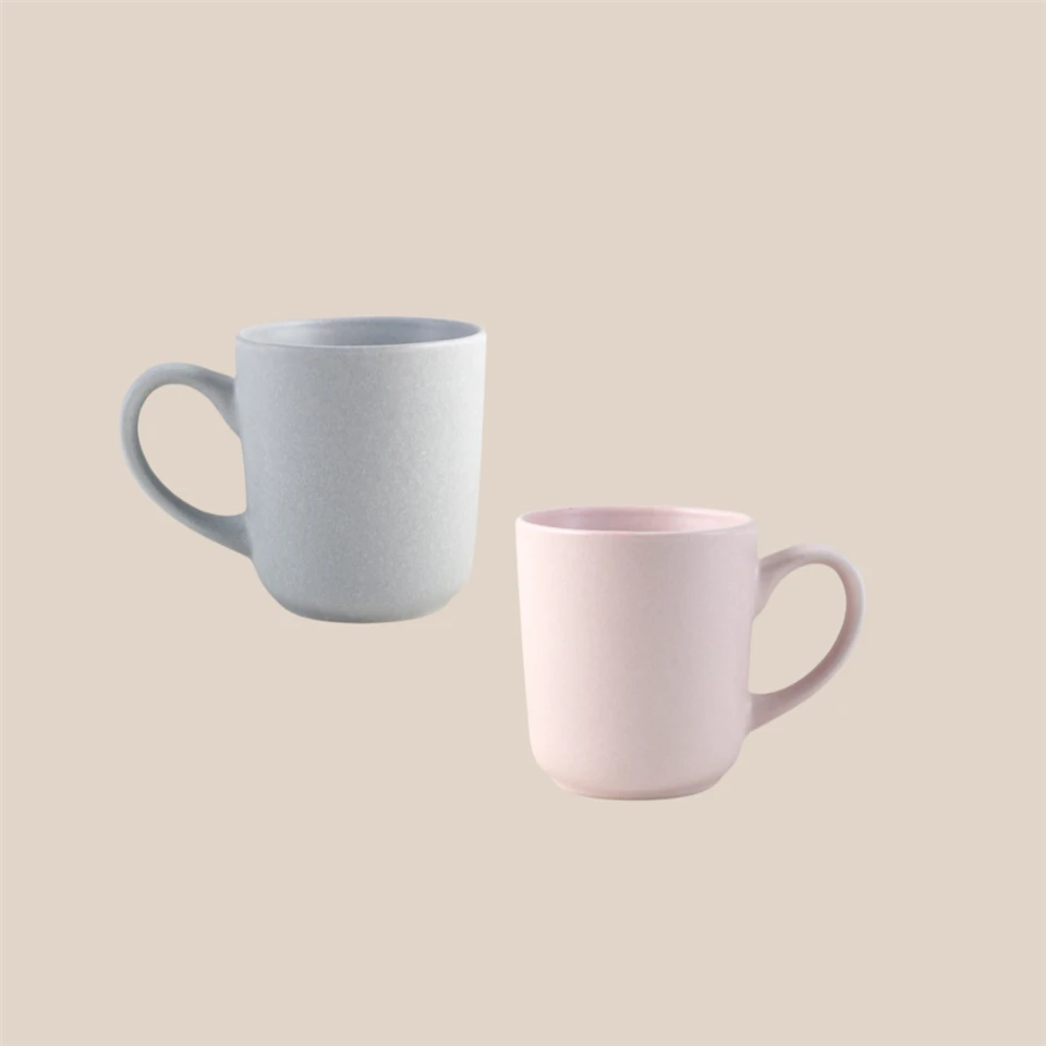 Tasse à café série Gelato-rose Sakura, gris argenté