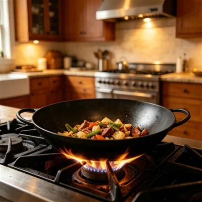 Wok en fonte pré-assaisonnée de 12 pouces – Votre nouveau cheval de bataille en cuisine-